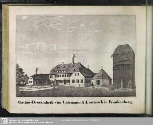 Cattun-Druckfabrik von Uhlemann & Lantzsch in Frankenberg