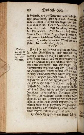 XXXV. Sondern deß, was wir haben, mit dem, was wir verdienen.
