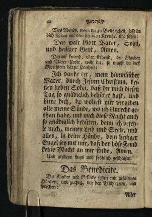 Das Benedicite