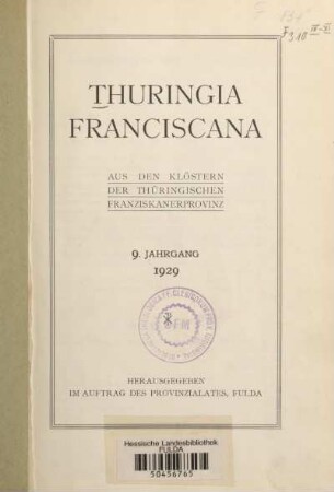 9: Thuringia Franciscana