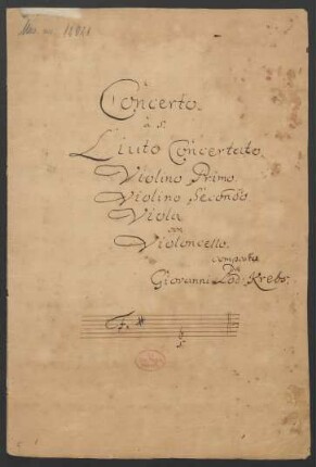 Konzerte; lute, strings; F-Dur; Krebs-WV 203