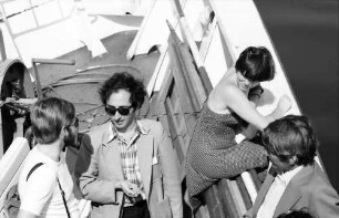 26. Tagung 1976 Physiker; Aufbruch zur Mainau: von oben Brian D. Josephson