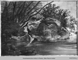 Landschaft: Felsen an einem Fluss