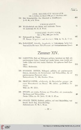 Zimmer XIV. (Nr. 382-389)