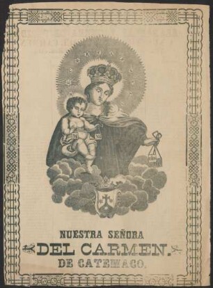 [Grabado de] Nuestra Señora del Carmen