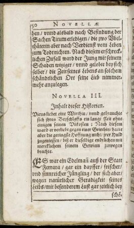Novella III.