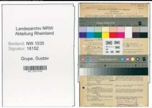 Entnazifizierung Gustav Grupe , geb. 06.12.1886 (Steiger)