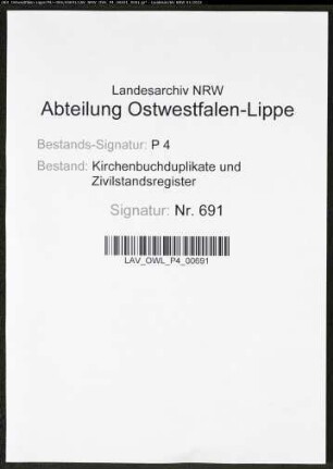 Kirchenbuchduplikat der katholischen Gemeinde Scheidingen, Kreis Soest (GHT 1861-1874). (Gemeinde: Katholische Gemeinde)