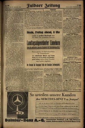 Dritte Ausgabe vom Samstag, den 16. November 1929.