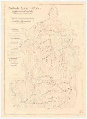 Landschaftsplan, Luckau: Vegetationskarte 1:100000