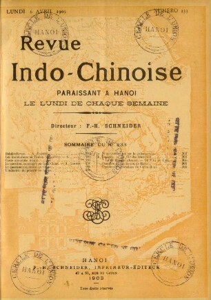 Lundi 6 Avril 1903. Numéro 233