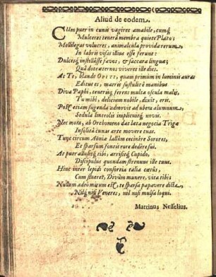 Aliud de eodem.