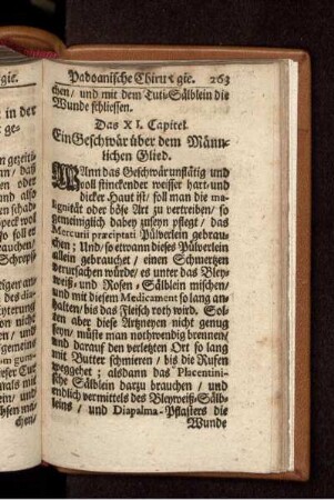 Das XI. Capitel. Ein Geschwär über dem Männlichen Glied.
