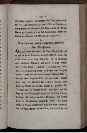 Nachricht von andern beträchtlichen Herkulanischen Alterthümern.