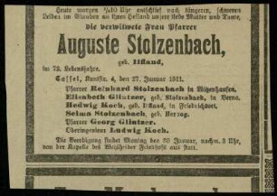 Stolzenbach, Auguste