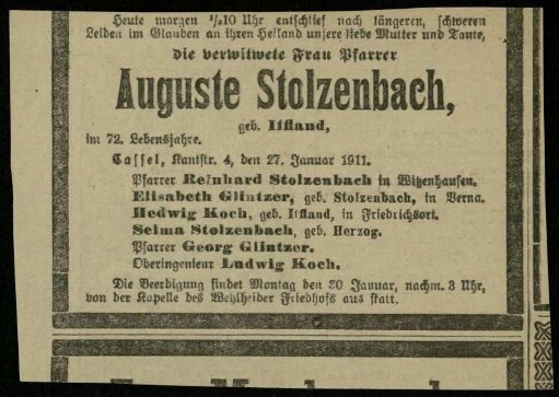 Stolzenbach, Auguste