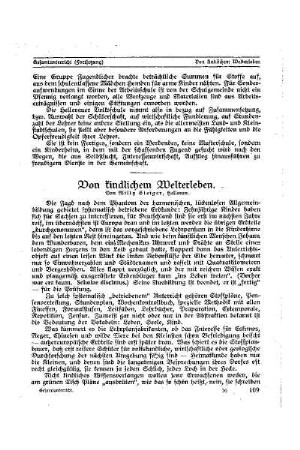 Von kindlichem Welterleben : [Beilage Gesamtunterricht]