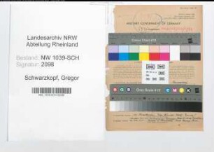 Entnazifizierung Gregor Schwarzkopf , geb. 01.06.1904 (Justizangestellter)