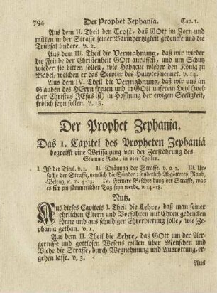 Der Prophet Zephania