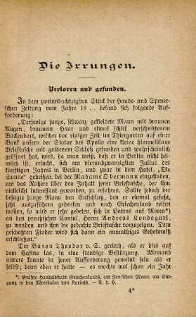 Verloren und gefunden