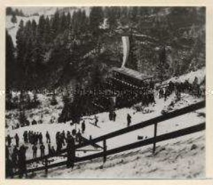 Oberstdorf im Allgäu, Bayerische Skimeisterschaft 1929, große Sprungschanze
