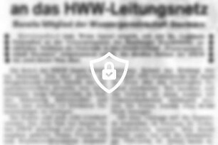Oetjendorf will Anschluß an das HWW-Leitungsnetz