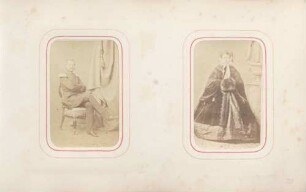links: Kronprinz Friedrich Wilhelm rechts: Kronprinzessin Viktoria