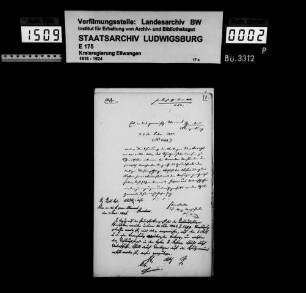 Schuldenwesen der Stiftungspflege bzw. Kirchengemeinde Schmalfelden