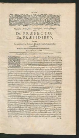 Praefatio in Epistolam