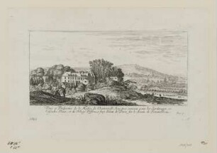 Veuë et Perspective de la Maison de Chantemesle..., aus: „Livre de diverses veuës, perspectives, et paysages faicts sur le naturel“