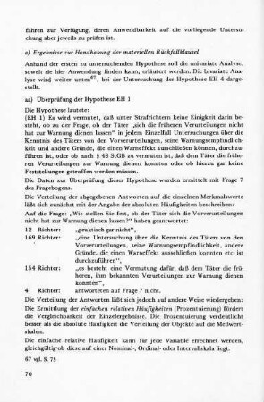 a) Ergebnisse zur Handhabung der materiellen Rückfallklausel