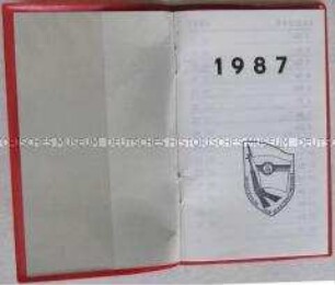 Kalender des Ministeriums für Staatssicherheit für das Jahr 1987 mit einem Beitrag über die Widerstandsgruppe Schulze-Boysen/Harnack