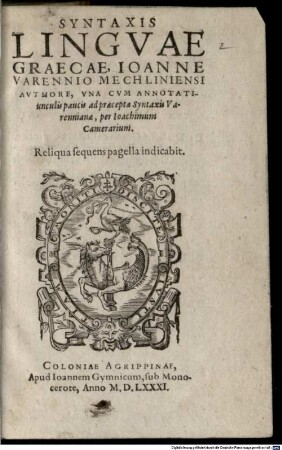 Syntaxis Lingvae Graecae
