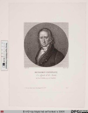 Bildnis (Henri) Benjamin Constant de Rebecque