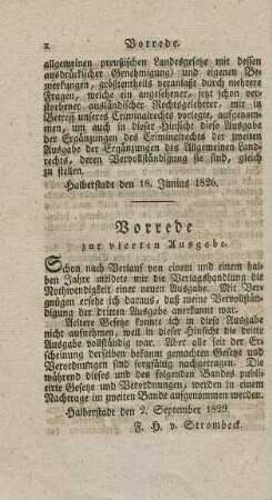 Vorrede zur vierten Ausgabe