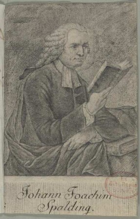 Bildnis des Johann Joachim Spalding