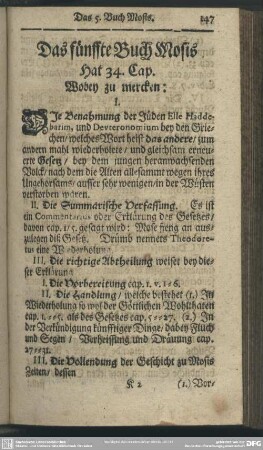 Das fünffte Buch Mosis