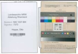 Entnazifizierung Otto Hoppe , geb. 31.07.1907 (Gaertner)