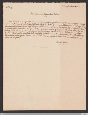 Faszikel II,e: Abschriften von Briefen von Johann Lachmann