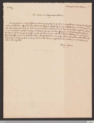 Faszikel II,e: Abschriften von Briefen von Johann Lachmann