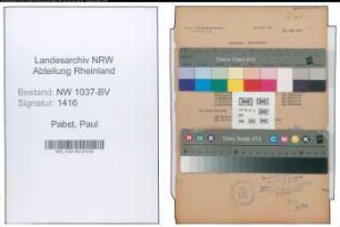 Entnazifizierung Paul Pabst , geb. 25.09.1898 (Vertreter)