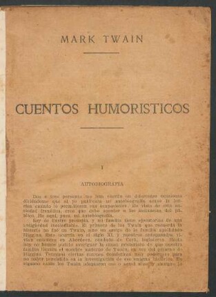 I - Autobiografía