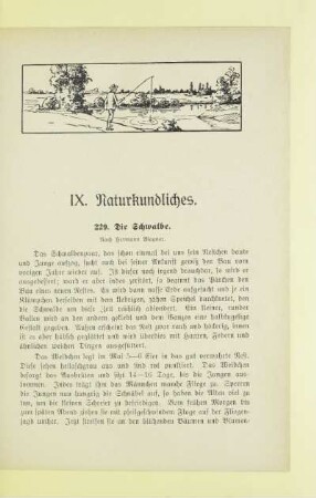 IX. Naturkundliches