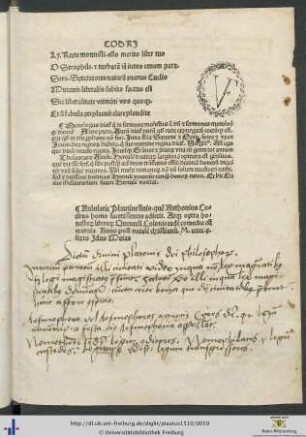 Handschriftliche lateinische Zitate