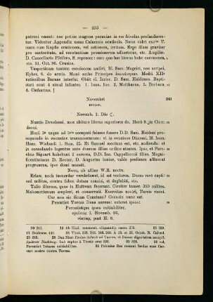 233-246, Novembri mense.