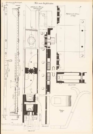 Einfahrtstor mit Schlupftür: Ansichten, Schnitte Details (aus: Musterzeichnungen f. d. Ausbau v. Gefängnissen in Preußen, bearb.im Ministerium d. öffentl. Arbeit, 1912)