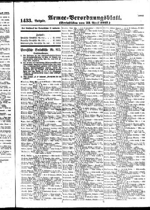 1433.Ausgabe. Montag, 23. April 1917
