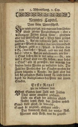 Neuntes Capitel. Von dem Unterscheid.