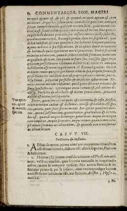 Caput VII. De Finito & Infinito
