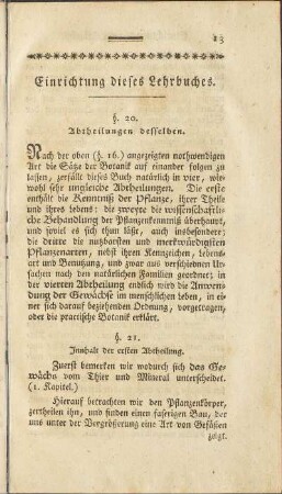 Einrichtung dieses Lehrbuches.